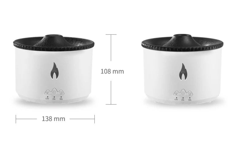 Volcano Flame Ultrasonic Essential Oil Diffuser