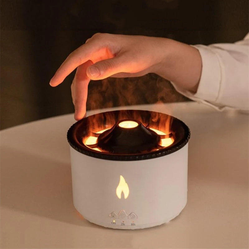Volcano Flame Ultrasonic Essential Oil Diffuser