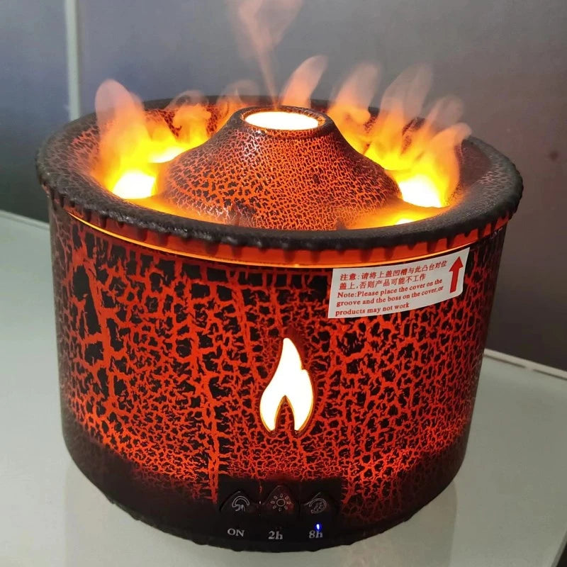 Volcano Flame Ultrasonic Essential Oil Diffuser